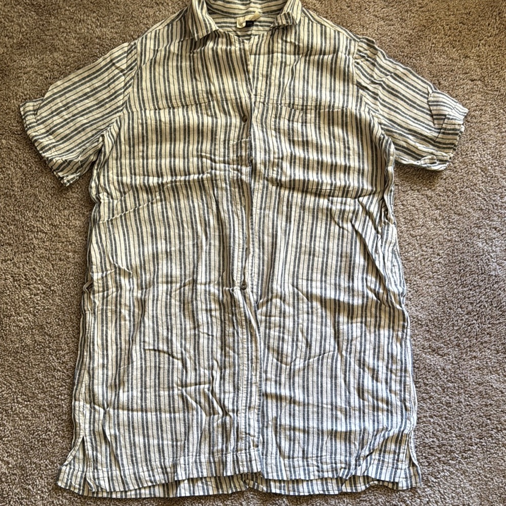 💜 3 for $10 Universal Thread Blue and White Striped Casual Dress